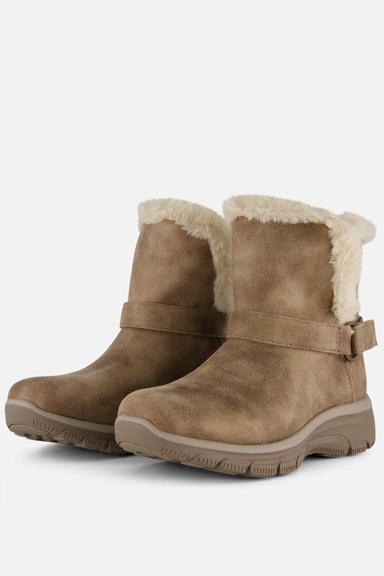 Skechers Easy Going - Dreamers Move Dames Laarzen - Bruin - Maat 38 - Suède Enkellaarzen