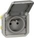 stopcontact Legrand 069551L stopcontact - 2p+t - grijs - componeerbaar - Legrand plexo