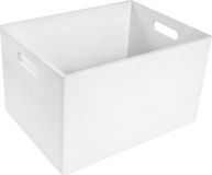 Creative Deco XXL Grote Houten Doos Kist Wit | 39 x 29 x 23 cm | met Handgrepen | Kerst, Kerstmis Cadeau