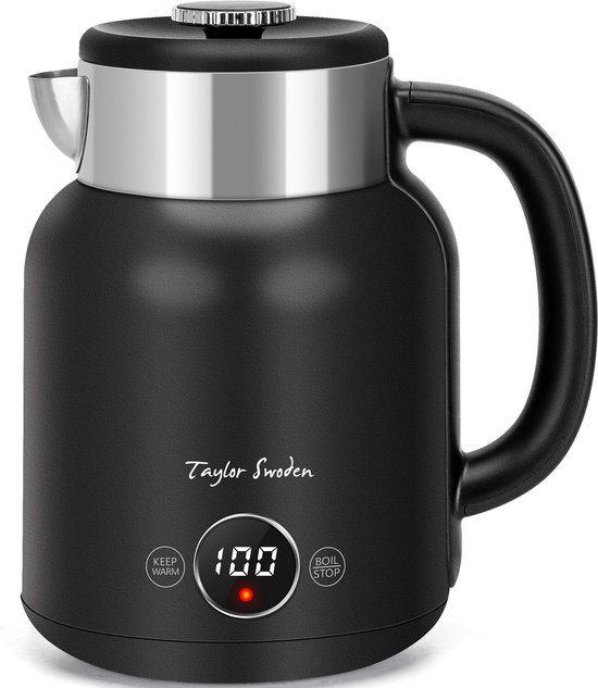 Taylor Swoden Asher Retro Waterkoker - 1.7L - Zwart