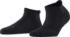 FALKE Keep Warm kort eenkleurig wol sneakersokken enkelsokken unisex zwart - maat 37-38
