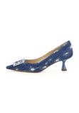 EVITA Pumps 'PERLA' bleu denim