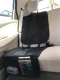 Ezimoov EZI MAT 3 IN 1 - Eco friendly - 3 in 1 Auto stoelbeschermer - anti slip - waterafstotend - gebruik op achterbank en voorstoel - organizer - opberger met meerdere vakken - Zwart