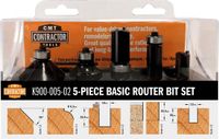 CMT Orange Tools 5-delige bovenfrezen set