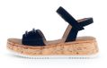 Gabor - Dames - Plateau Sandalen - Zwart - Suède - Maat 38