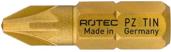 Rotec PRO Schroefbit PZ 3, L=25, C6.3, TIN (vpe 10)