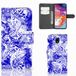 B2Ctelecom Telefoonhoesje met Naam Samsung Galaxy A70 Angel Skull Blauw