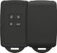 kwmobile hoes voor autosleutel geschikt voor Renault 4-knops Smartkey autosleutel (alleen Keyless Go) - siliconen hoes in mat zwart