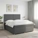 Maison Exclusive - Lit boxspring avec matelas gris foncé 140 x 190 cm tissu