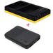 Powerpakket Deluxe: EN-EL14 duo oplader + 5000mAh Powerbank pour 2 Nikon batteries EN-EL14/EN-EL14A