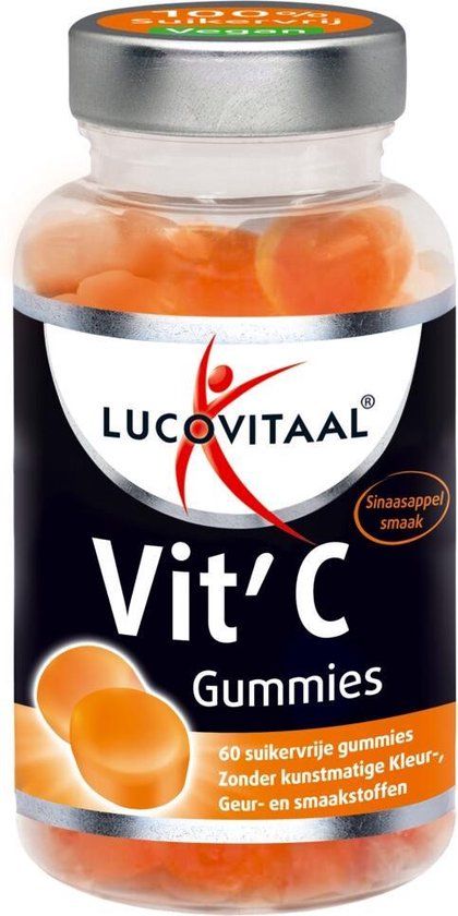 Lucovitaal Gummies Vitamine C 60 Gummies - Vegan - Sinaasappel