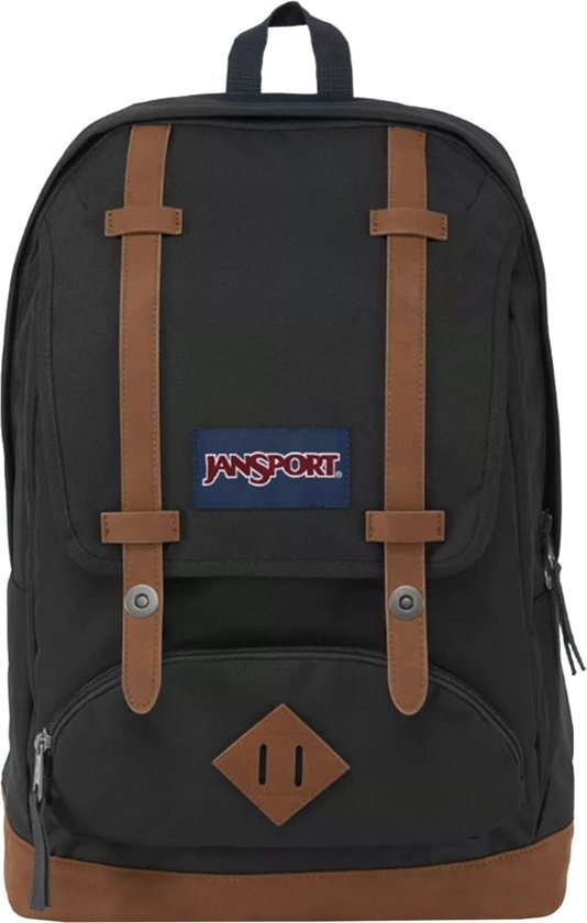 JanSport Cortlandt, Grote Rugzak, 25 L, 81.28 x 38.1 x 114.3 cm, 15in laptopvak, Zwart