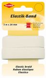 Kleiber Rubberband, 3 m x 20 mm, wit