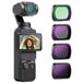 NEEWER Magnetische ND- en zwarte diffusiefilterset (1/4 effect), compatibel met DJI Osmo Pocket 4 & 3 Creator Combo, 4 stuks: ND16, ND64, ND256 + zwart diffuus