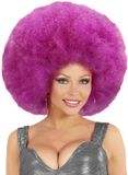 Widmann Paarse oversized Afro pruik