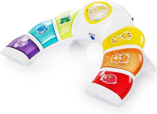 Baby Einstein Glow & Discover Speelgoedhanger Met Lichtjes, Melodieën En Dierengeluiden, Spreekt Engels, Spaans en Frans, Meerkleurig