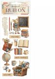 Stamperia - Family Rub-On 8,33x2,36 Inch Happy Moments (DFLRB216)
