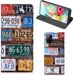 B2Ctelecom Samsung Galaxy A71 Book Case Kunstleer TPU Kentekenplaten