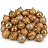 Mica Decorations Bal Onbreekbaar Lichtbruin 40 Stuks