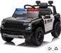 Vrooomy Ford Raptor Full Option Voiture de police électrique 1 à 5 ans – Véhicule à batterie sous licence officielle avec haut-parleur sirène, éclairage de police et Bluetooth – Voiture pour enfants 12V avec télécommande, siège en cuir et démarrage progressif – Noir