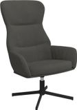 vidaXL Relaxstoel fluweel donkergrijs