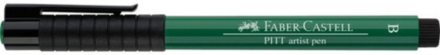 Faber-Castell tekenstift Faber Castell Pitt Artist Pen Brush 264 phthalogroen donker