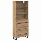 vidaXL Highboard Artisan Eiken 69,5 x 34 x 180 cm