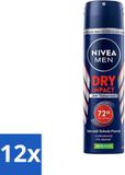 Nivea Men Dry Impact Deodorant Spray - 12 Stuks - 150 ml