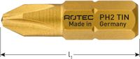 Rotec Schroefbit TiN PH1x25 (Phillips) (2 stuks)