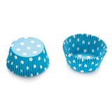 DECORA 0339683 2000 DOTS Backing Cups BLU 50X32MM, Forno, Lichtblauw