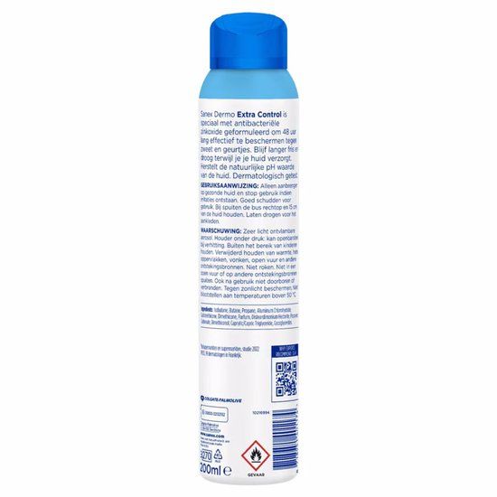 Sanex Deodorant Spray Derma Extra Control 72h - 200 ml