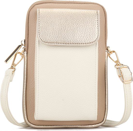 Giuliano Telefoontas metallic Roos - Beige/Taupe/Goud - Imitatieleer