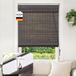 Non-branded Bamboo Roller Blind Roman Blind 90 x 160 cm Dark Brown