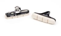 Elvedes Race velgremschoenen - 55mm - White Compound - Shimano compatibel - Aluminium cartridge