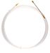 Nylon kabeltrekker, wit, diam. 3 mm, 15 meter, met vaste klemmen