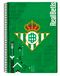 Real Betis Balompié notitieboek, spiraalbinding, geruit, schoolmateriaal, groen, officieel product (CyP Brands)