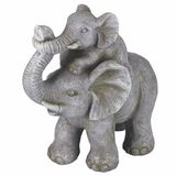 Decoratieve Esté Decoratieve olifant van polyresin, 33,8 x 17,8 x h 34,1 cm