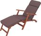 Pillowprim Coussin pour chaise longue "IRIS" - 180x47cm - résistant aux UV, avec fixation, pour chaise longue et chaise de plage