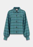 Harper & Yve Rylee-Co Dames Jas M Teal Blue Check