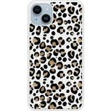 Apple iPhone 14 Leopard Verstevigd hoesje met sublimatie bedrukking