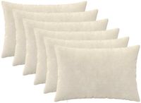 vidaXL Kussensloop Crèmekleurig Katoensatijn 30 x 50 cm (6 stuks)