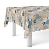 Martina Home Tafelkleed, tafelzeil, Cuisine, blauw, 300 x 140 cm