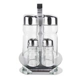 FMprofessional 22513 Menage, 5-delig, glas/roestvrij staal