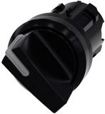 Siemens 3SU10022BC100AA0 3SU1002-2BC10-0AA0 Knevelschakelaar Kunststof frontring, Verlicht Knevel Zwart 1 x 45 ° 1 stuk