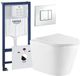 GROHE QeramiQ Dely Toiletset - Inbouwreservoir - Witte Bedieningsplaat - Softclose Toilet Zitting - Glans Wit