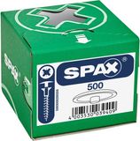 SPAX Kunststof kapjes voor Universele schroef met kopboring, wit, 500 stuks