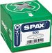 SPAX Kunststof kapjes voor Universele schroef met kopboring, wit, 500 stuks