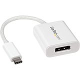 StarTech CDP2DPW USB-C Adapter USB-C Stecker (DP Alt) auf DP 1.4 Stecker, 0.14m, weiß