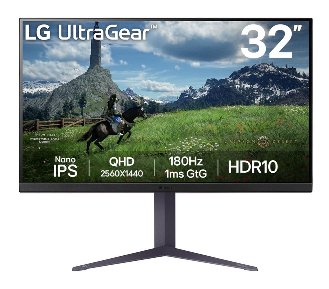 LG 32GS85QX-B 32" QHD 180Hz Gaming Monitor - Black