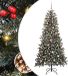vidaXL Kunstkerstboom Groen 240 cm PVC, Plastic en Staal